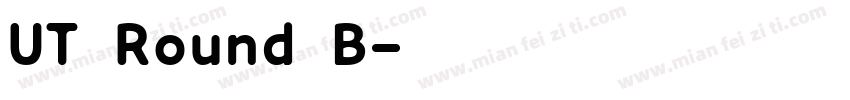 UT Round B字体转换